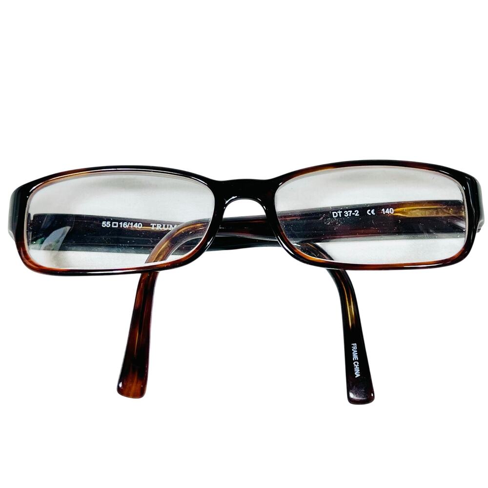 Donald Trump Eyeglasses DT 37-2 Plastic Frames Only Brown 55 16 140